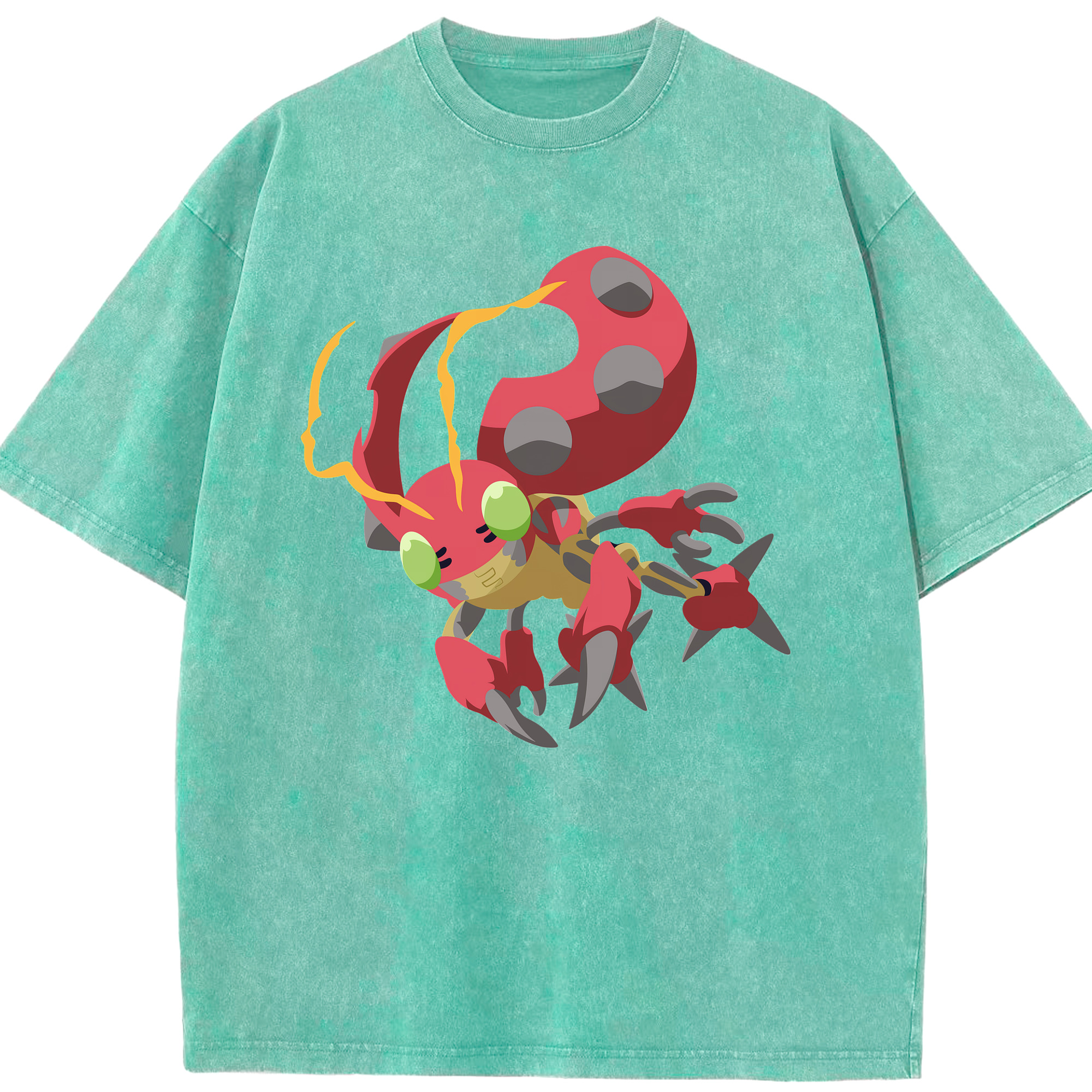 （画像用） Digimon デジタルモンスター/デジモン 綿100% ヴィンテージ風 半袖Tシャツ（フロントプリント）